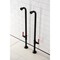 Aqua Vintage AE810S0DKL Freestanding Tub Supply Line, Matte Black AE810S0DKL - alternate 3